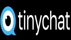 Tinychat logo representing free video chat rooms, random chat with strangers, group chat online, and anonymous chat platform.