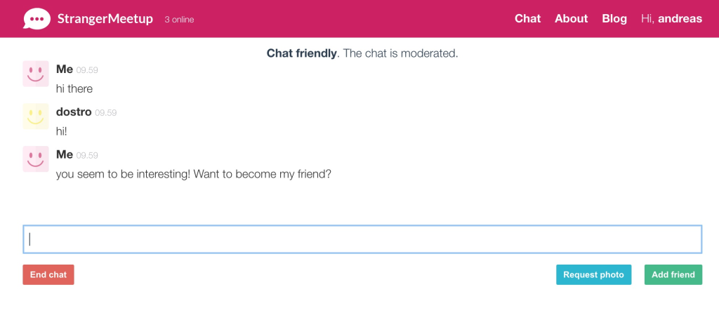 StrangerMeetUp random pairing system for chatting live with girls and strangers worldwide
