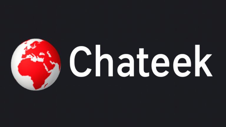Chateek logo for random video chat and anonymous cam-to-cam chatting, Omegle alternative