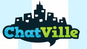 Chatville logo – random video chat and free cam2cam chat platform connecting strangers online.