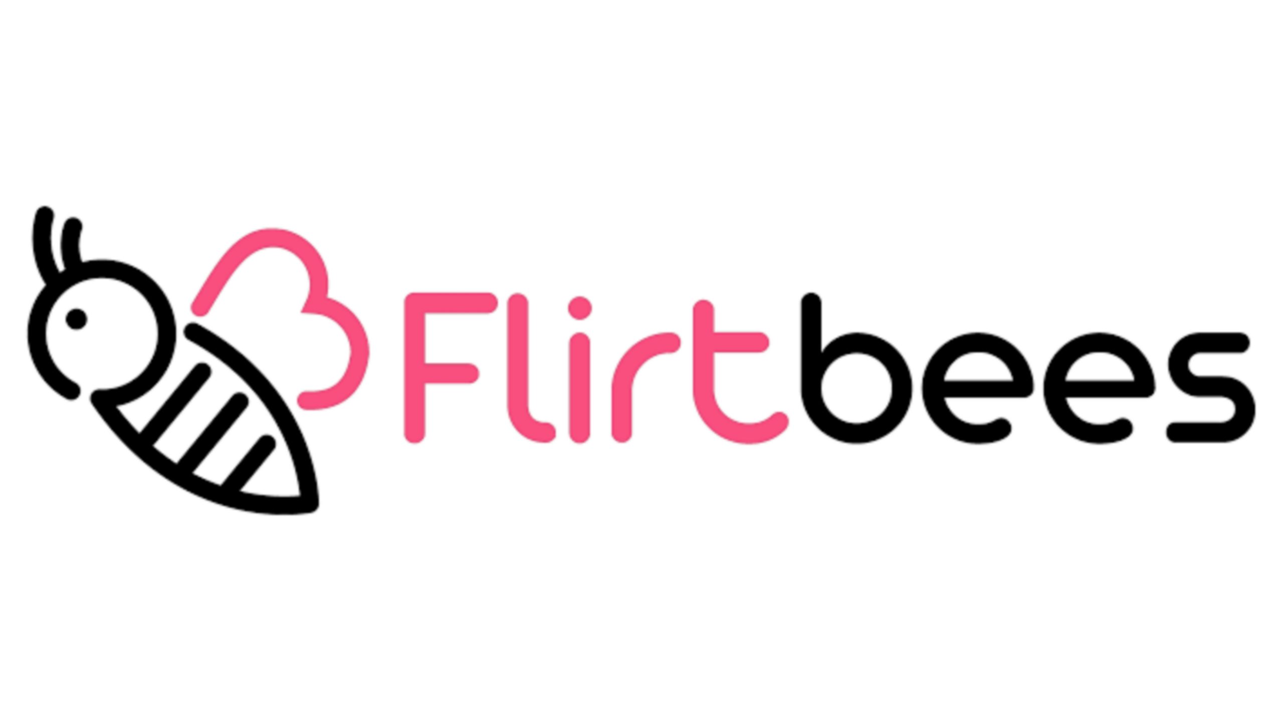 FlirtBees logo for random video chat and live flirting with strangers online, cam-to-cam Omegle alternative