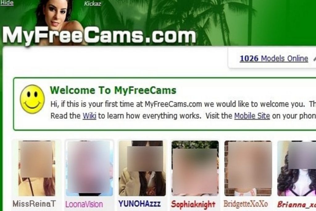 Live webcam site interface for free cam chat and random video chat with strangers online
