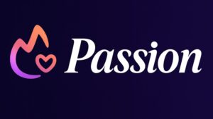 Passion.com logo for random video chat, free cam chat, cam to cam, and anonymous chat platform to talk to strangers online.