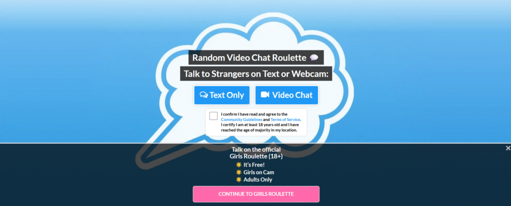 Joingy homepage showing random video chat and cam2cam rooms for users to chat to strangers, enjoy cam live, and meet new people instantly.