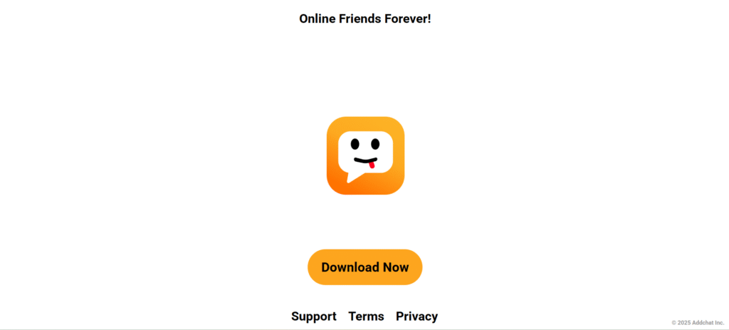 Addchat Random Chat homepage showing random cam2cam chat rooms, free chat options, and cam live features for users to connect and chat to strangers online.