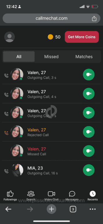 Callmechat video chat interface with real-time webcam matching and global face-to-face interactions online