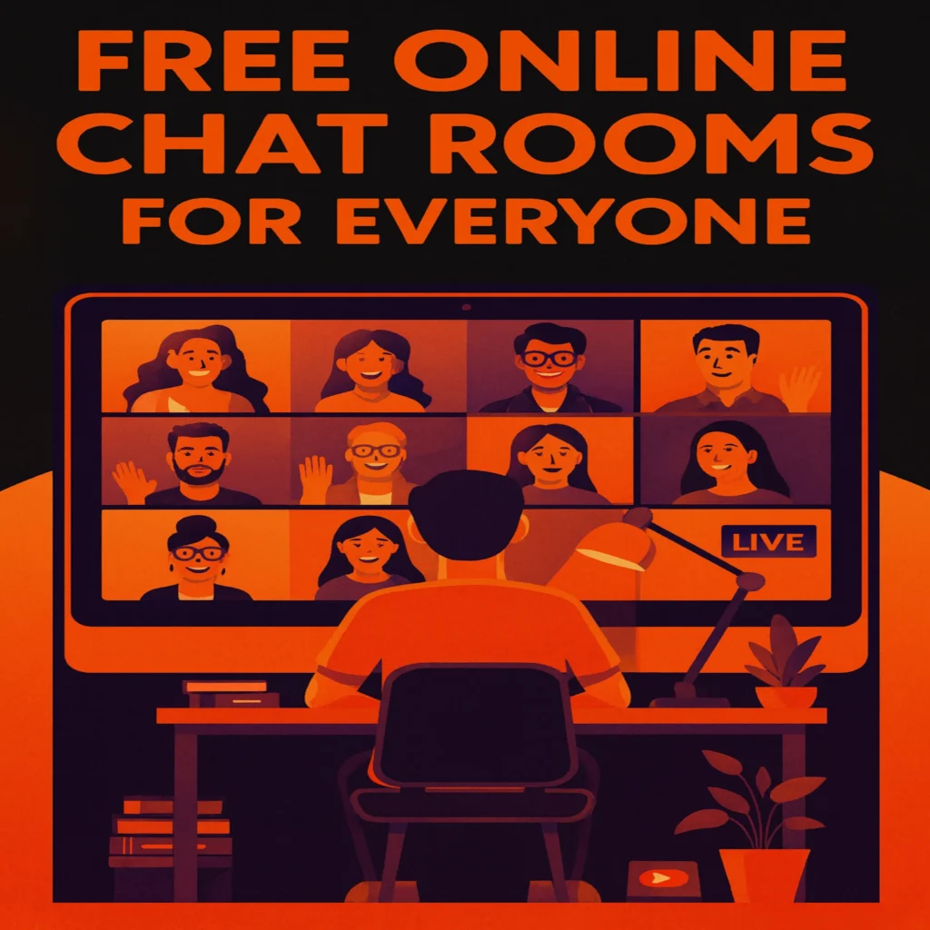 Free online chat rooms for everyone keyword page showing public chat rooms, anonymous text chat, meet strangers online, and live group chat platforms