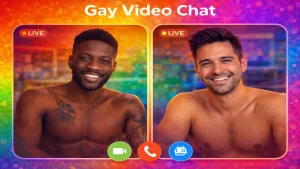 gay video chat image showing random video chat with men online and live face to face cam to cam interactions
