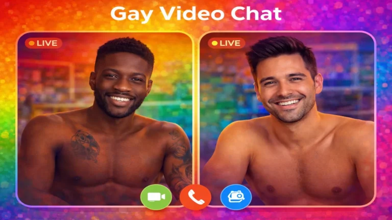 gay video chat image showing random video chat with men online and live face to face cam to cam interactions