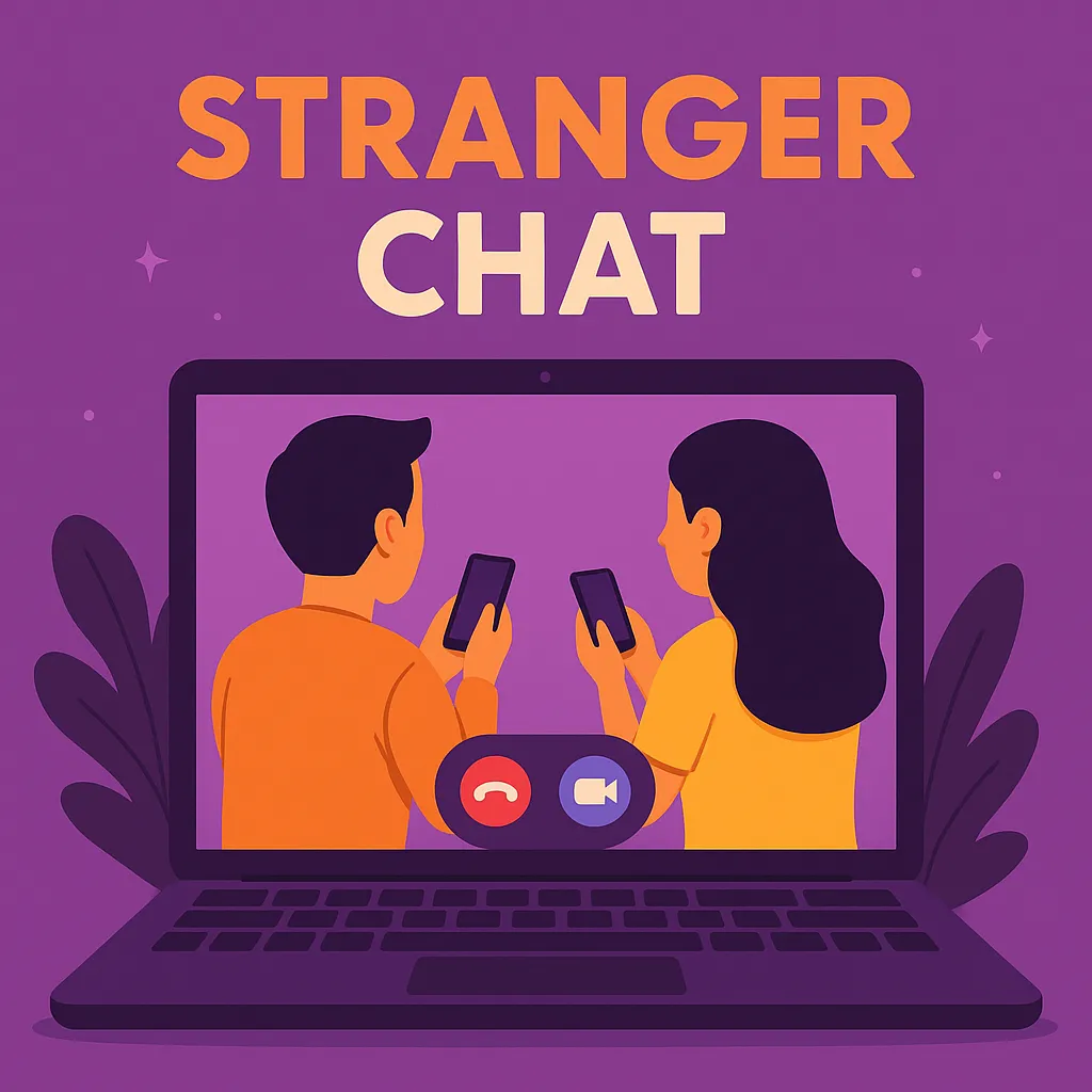 Stranger chat keyword page showing options for random video chat, anonymous chat, talk to strangers online, 1v1 cam chat, and live webcam conversations