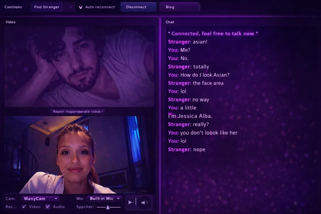 cam with strangers visual illustrating online video chat platform and Omegle alternative for meeting people worldwide