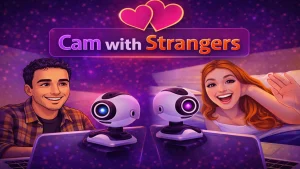 cam with strangers image showing random video chat and live face to face cam to cam interactions online