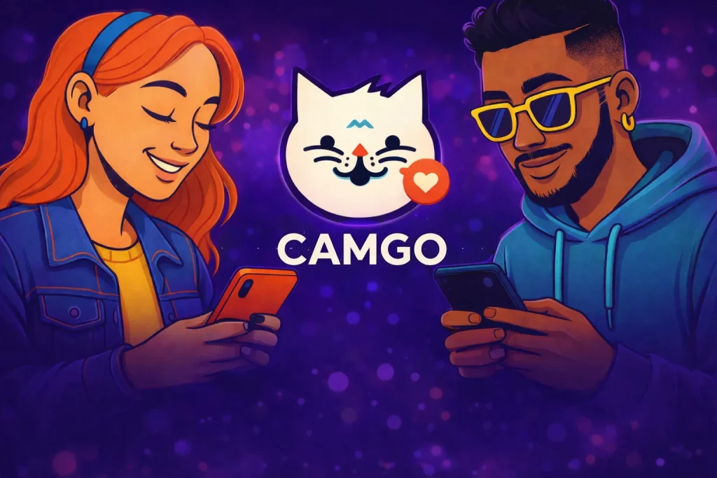 camgo alternative concept image illustrating online video chat platform for chat to strangers online with safe moderated video chat features