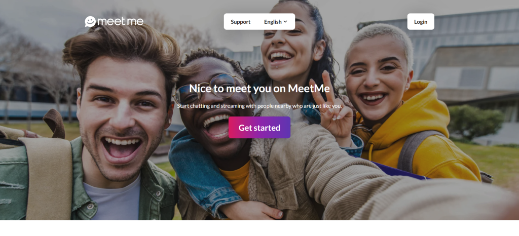 meetme alternative image showing random video chat platform with anonymous pairing system and live face to face interactions with strangers online