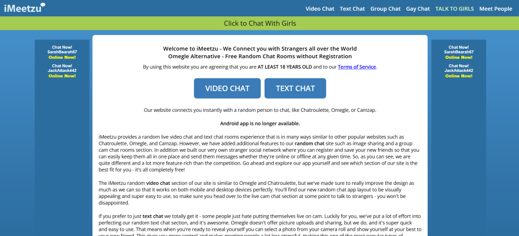 iMeetzu Alternative guide covering better random chat, text chat, and video chat platforms worth trying today.