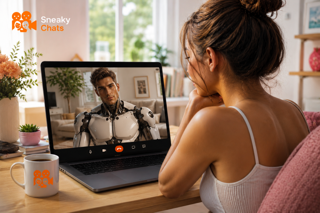 AI video chat homepage for talking with virtual companions online