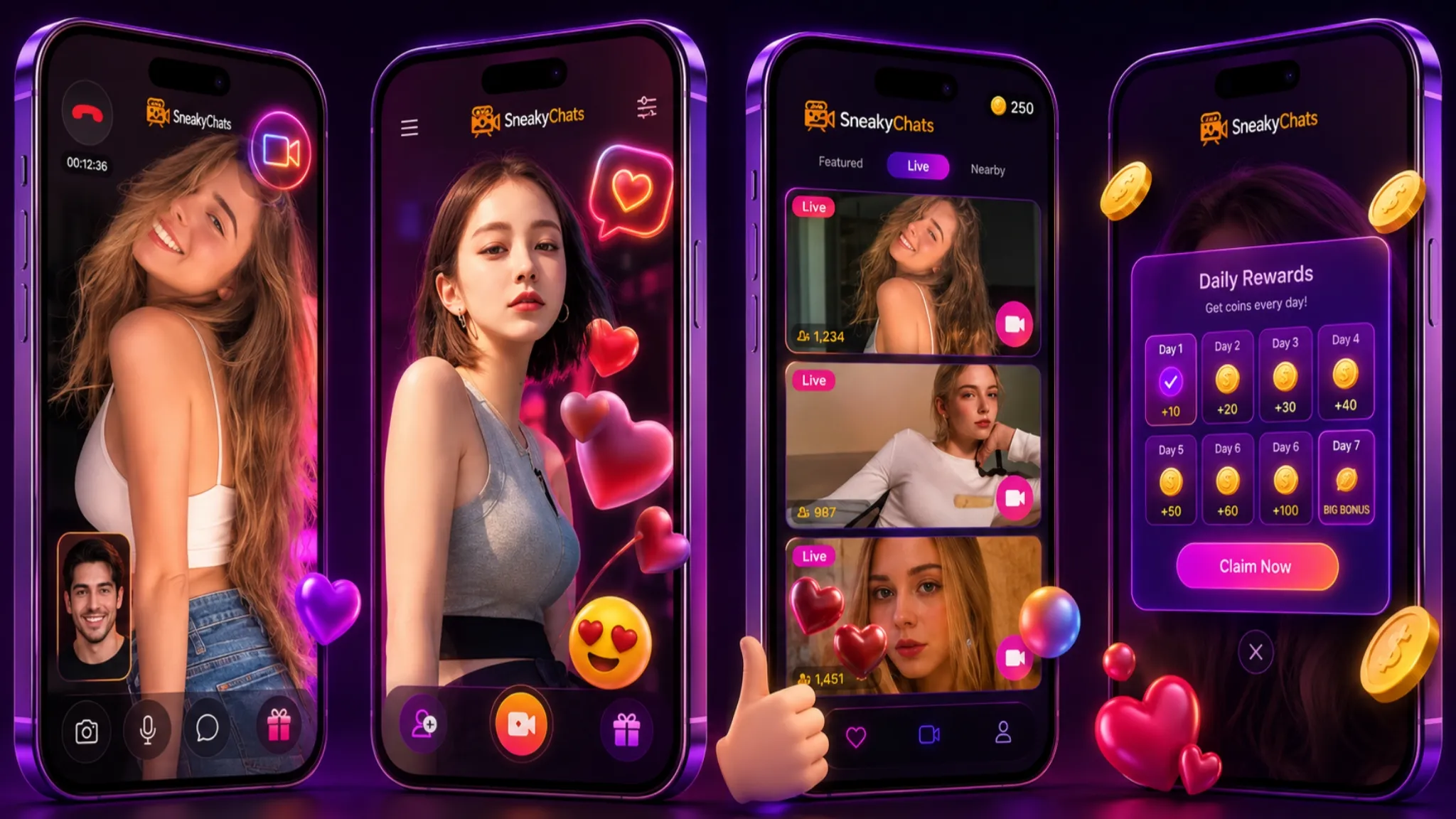 Free video chat with no sign up logo for random video chat platform
