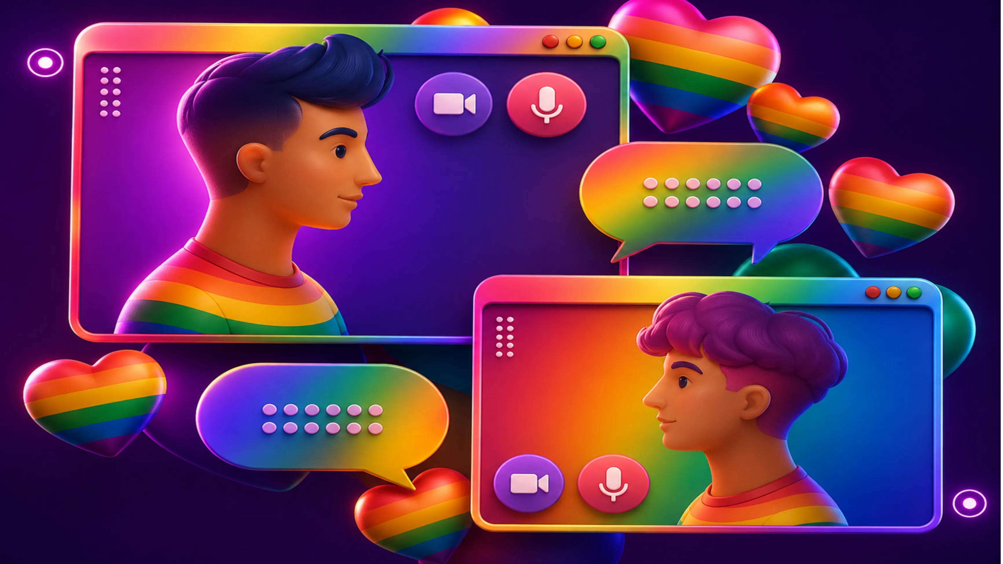LGBTQ chat logo for inclusive online chat platform